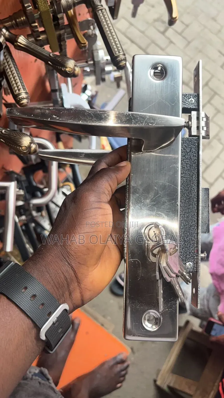 Heavy-Duty Big Key Lock – Secure Fit for Wood Metal Doors