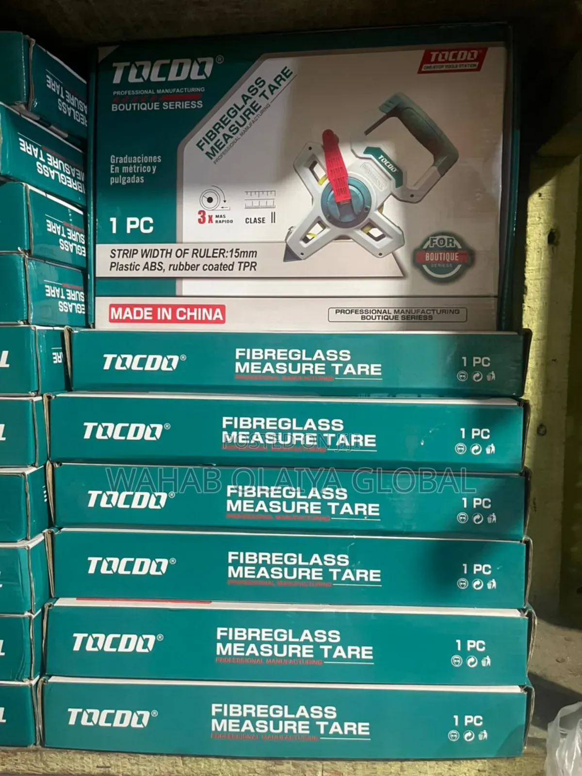Tocdo Fiberglass Measuring Tape – 50m 100m Durable Precision Tool