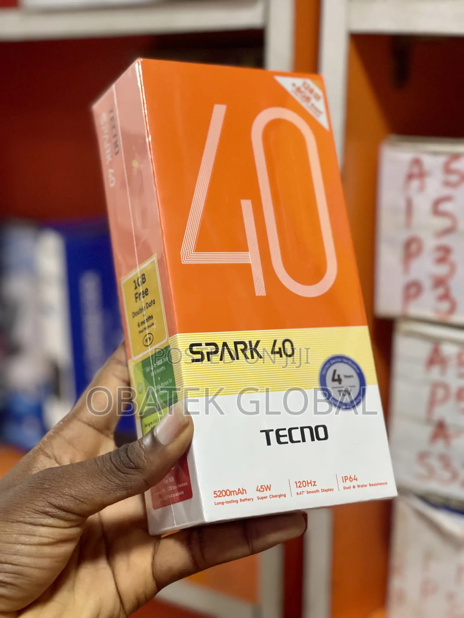 New Tecno Spark 40 128 GB Black