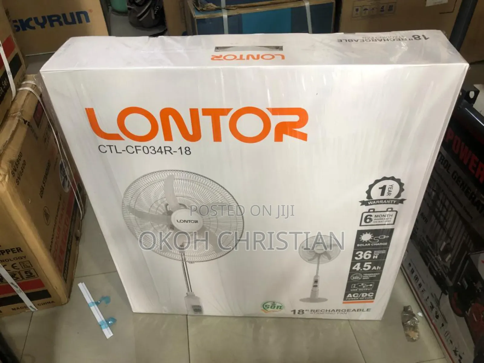 Lontor Rechargeable Fan