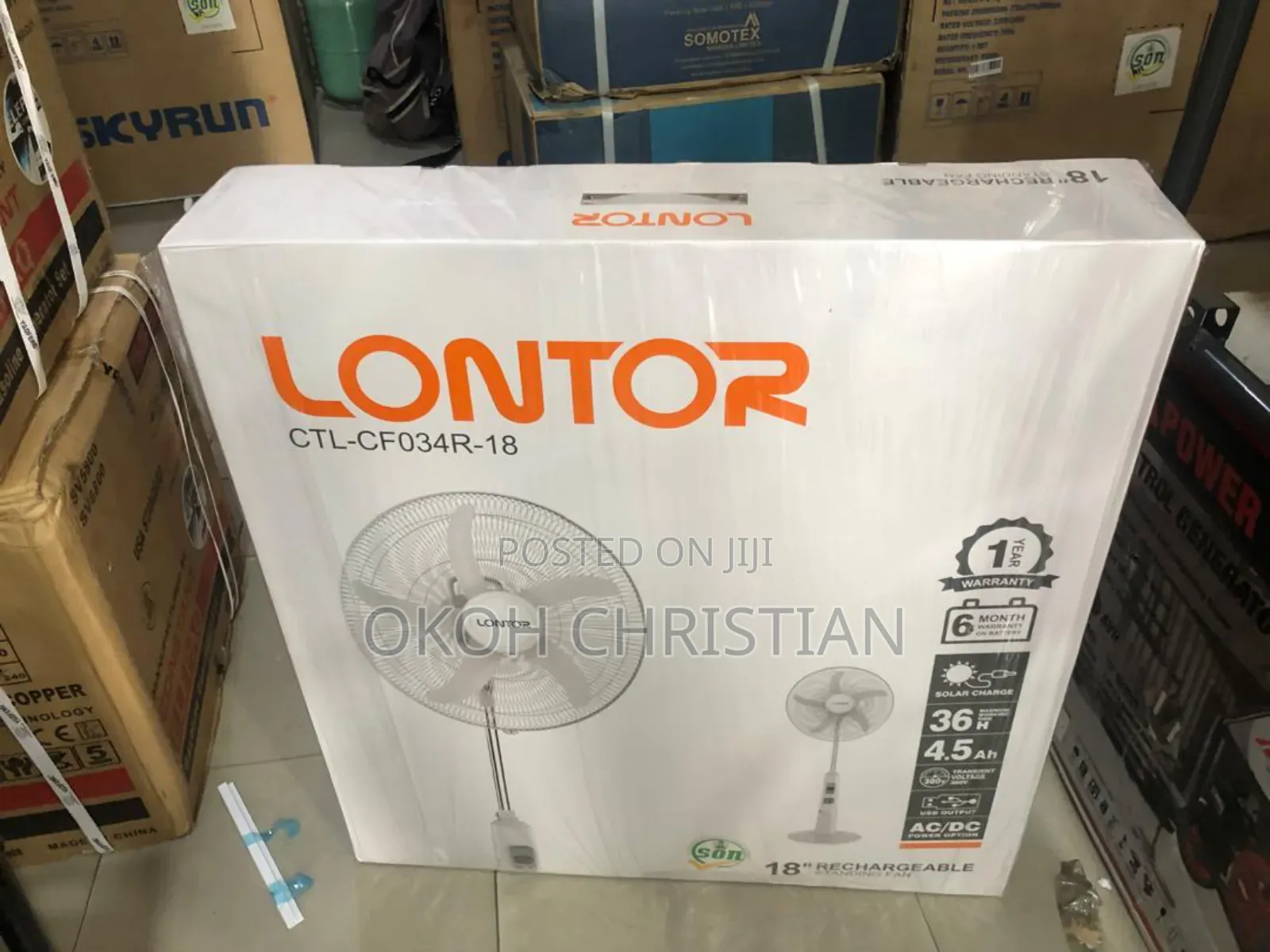 Lontor Rechargeable Fan