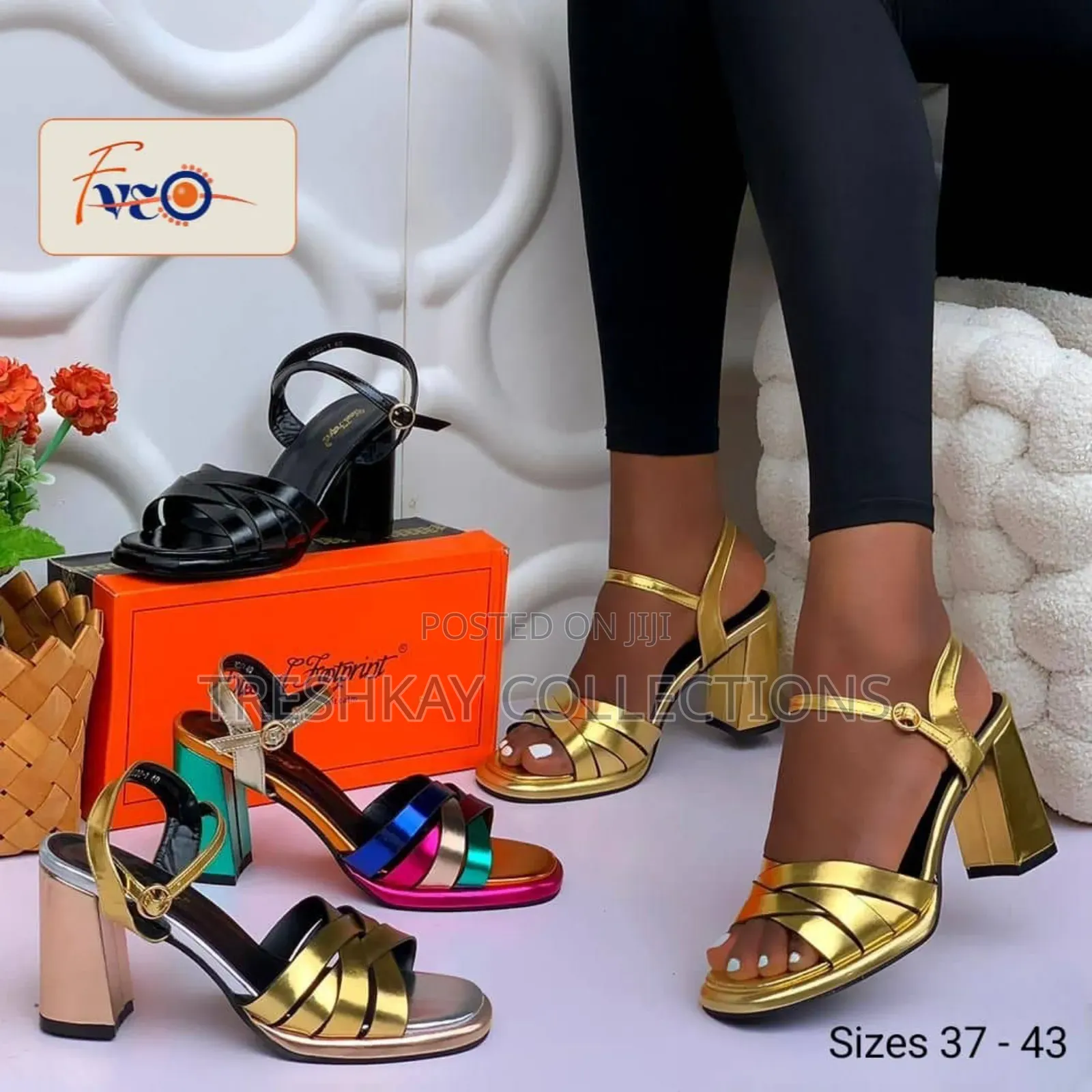 Quality Assured Block Heeled Sandals 