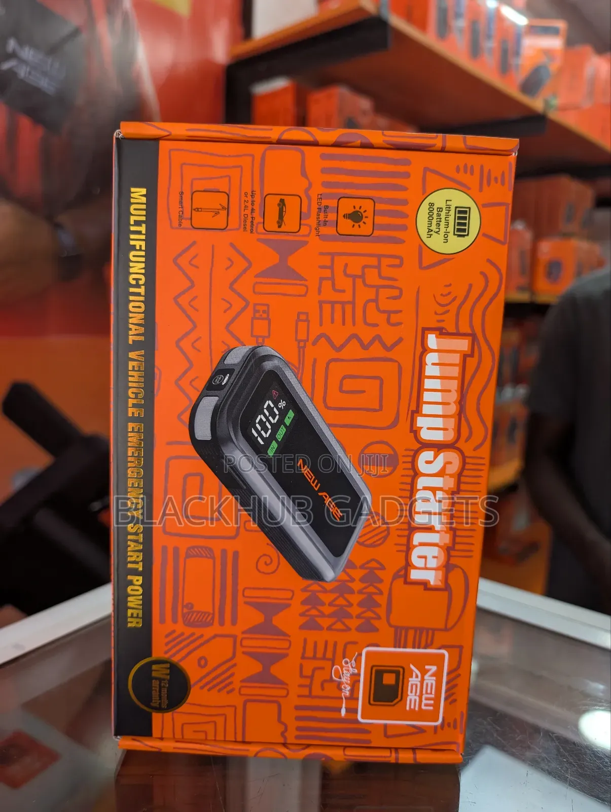 New Age Car Jump Starter and Power Bank