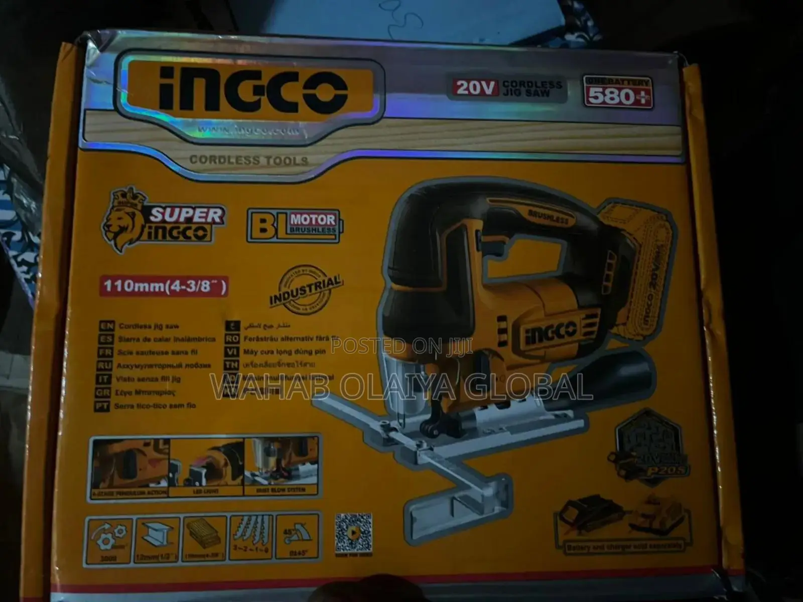 20v Cordless Jig Saw Machine – Precision Cutting Power Tool