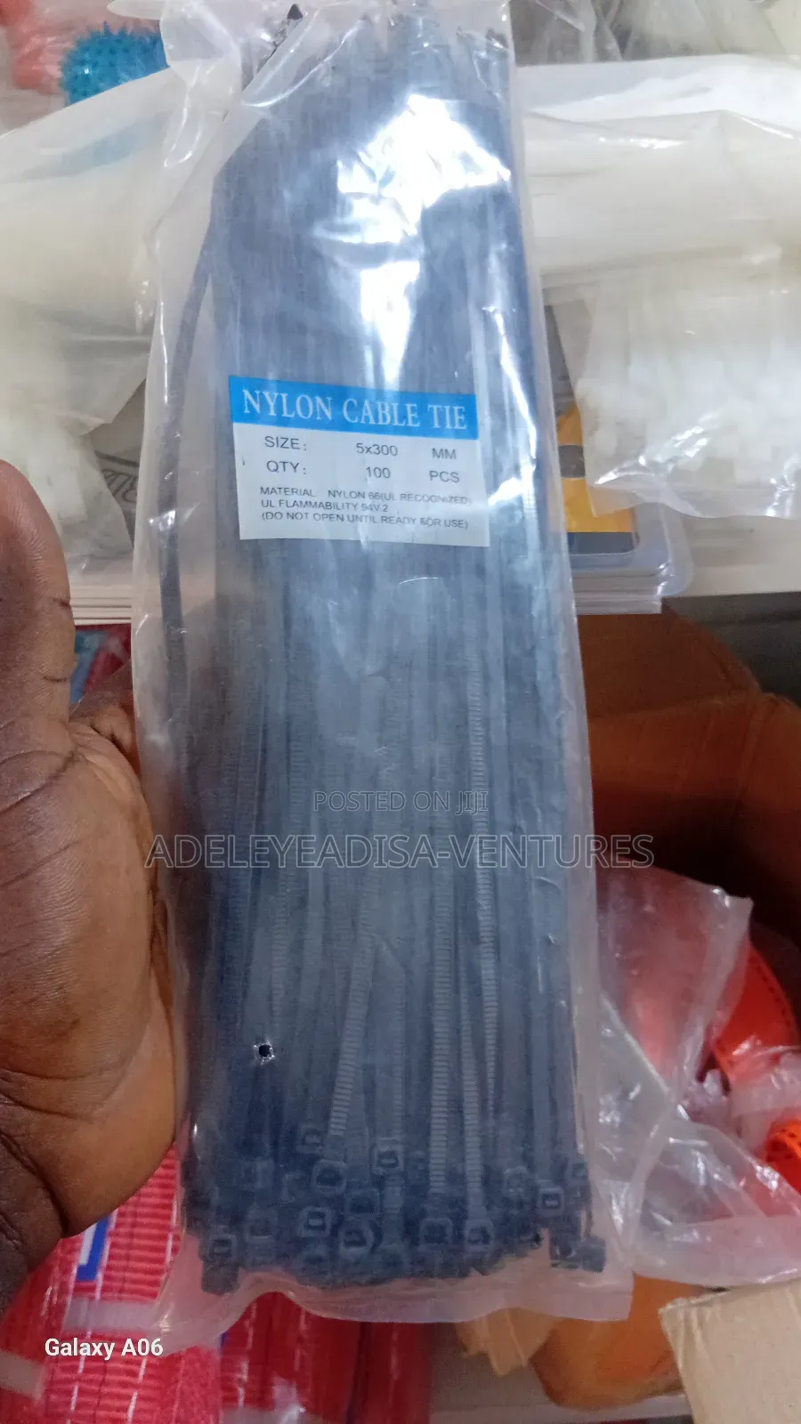Cable Tie 5 by 500 Mm by 100pieces