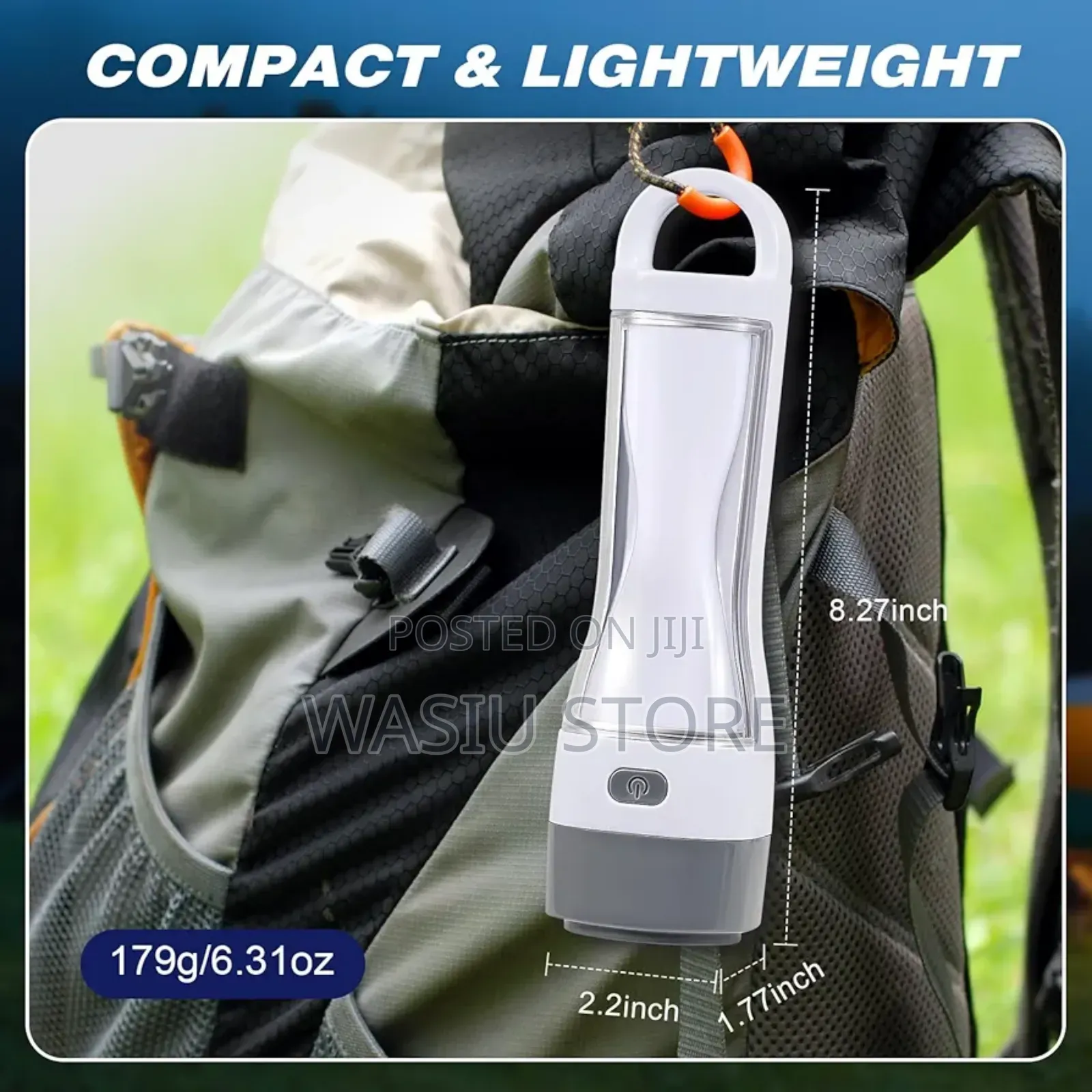 Solar Rechargeable Camping Flashlight With High Lumens
