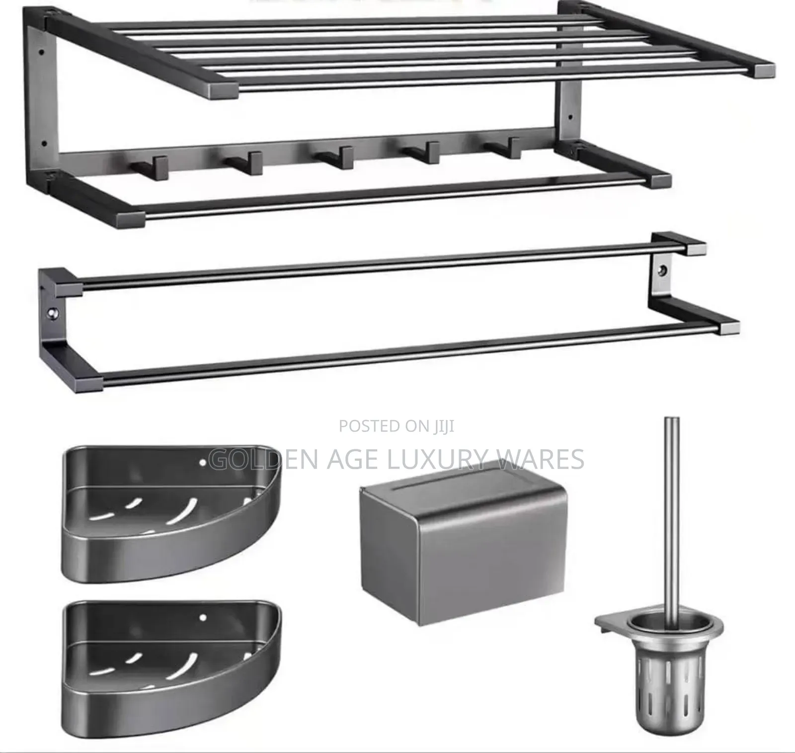 5pcs Grey Accessories