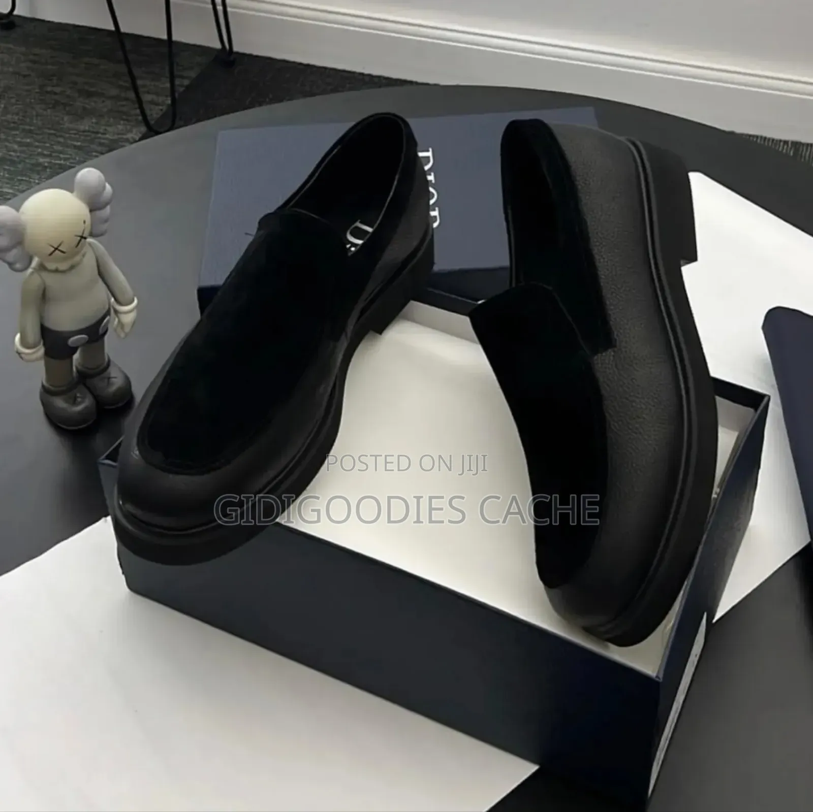 Dior Plain Suede-Leather Classy Loafers