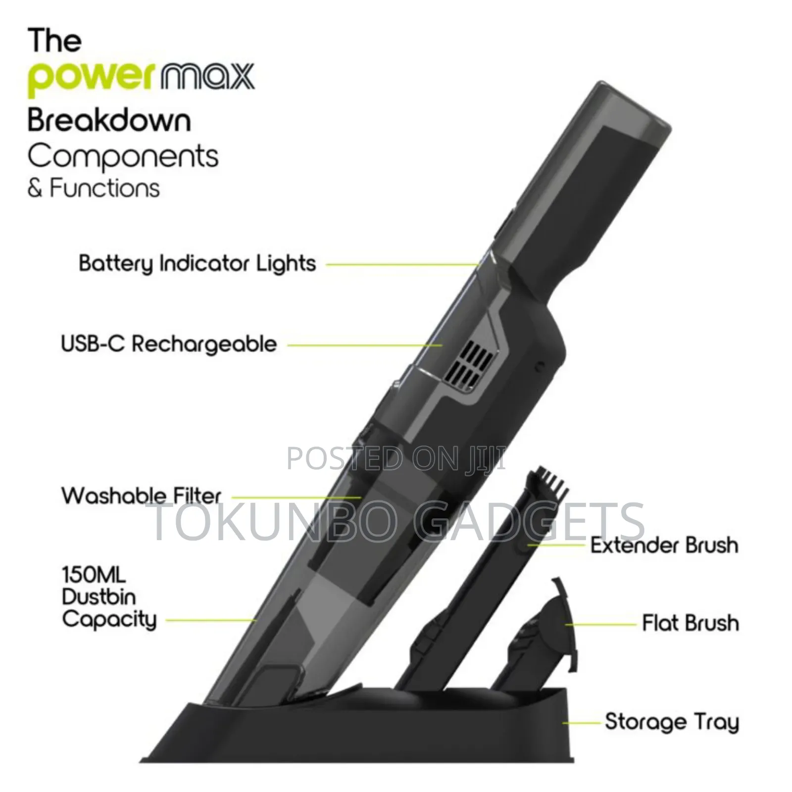 Ionvac Powermax Rechargeable Hand Vacuum Cleaner