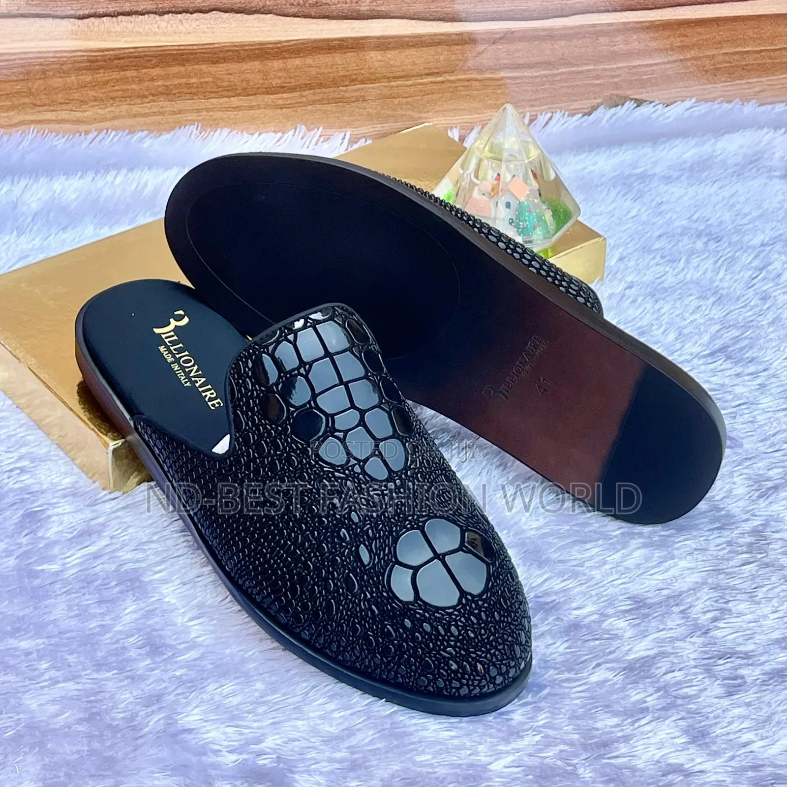 Pure Leather Billionaire Half Shoe