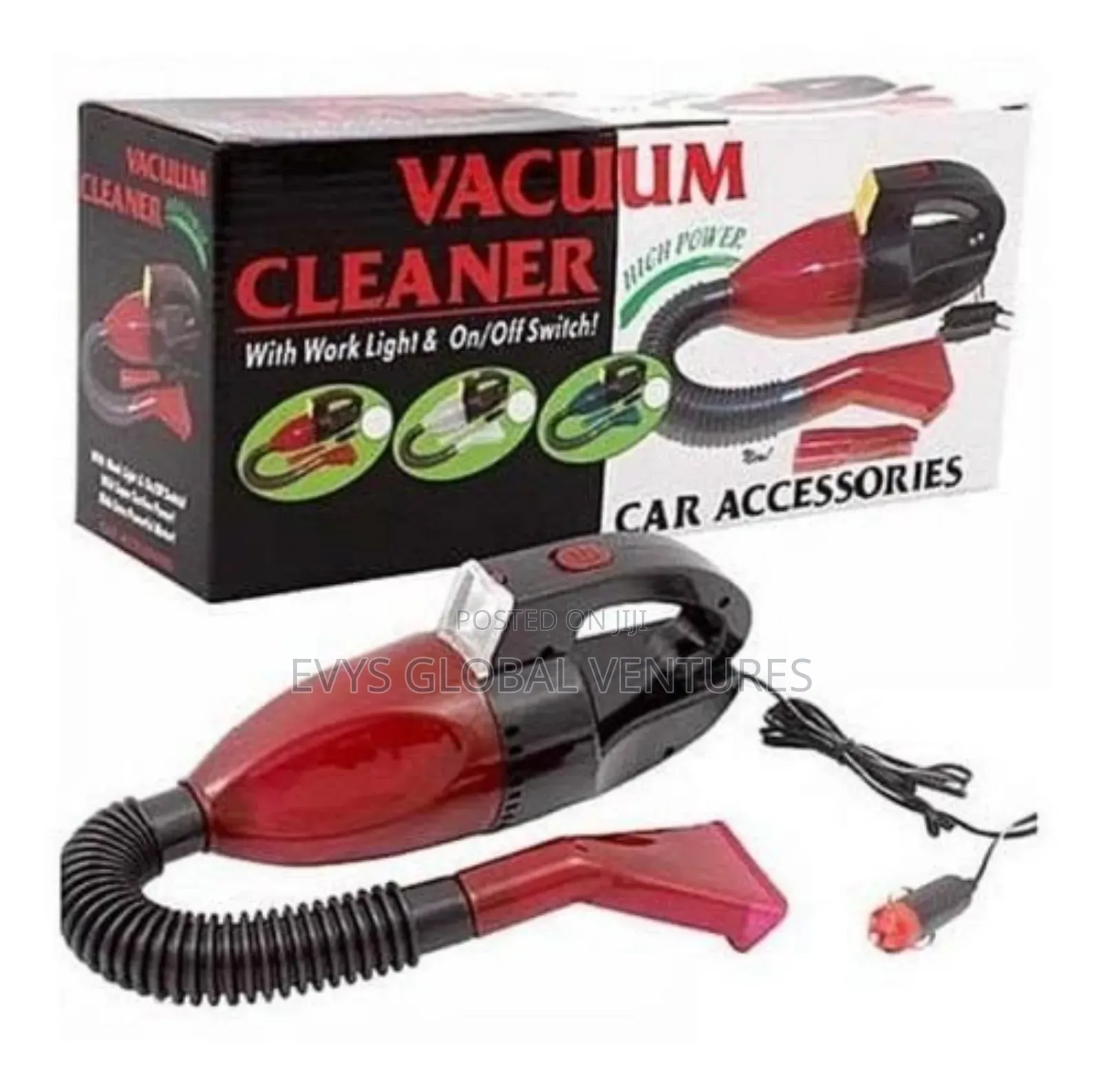 Car Vacuum Cleaner With Led Light
