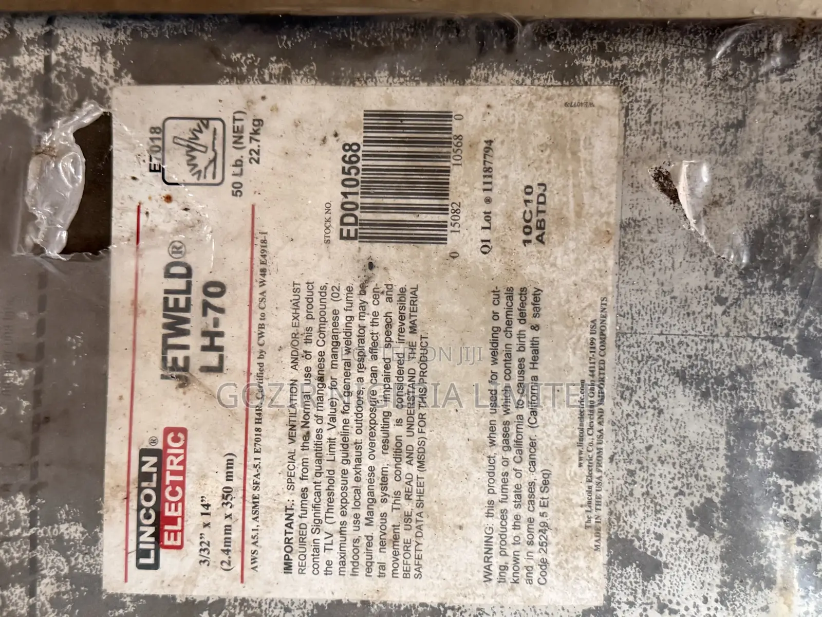 Lincoln Electric E7018 Low Hydrogen Electrode (2.4 X 350mm)