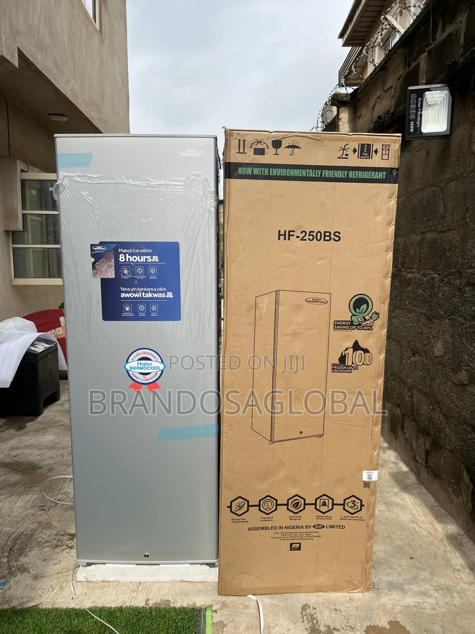 Haier Thermocool Upright Freezer 250bs Silver
