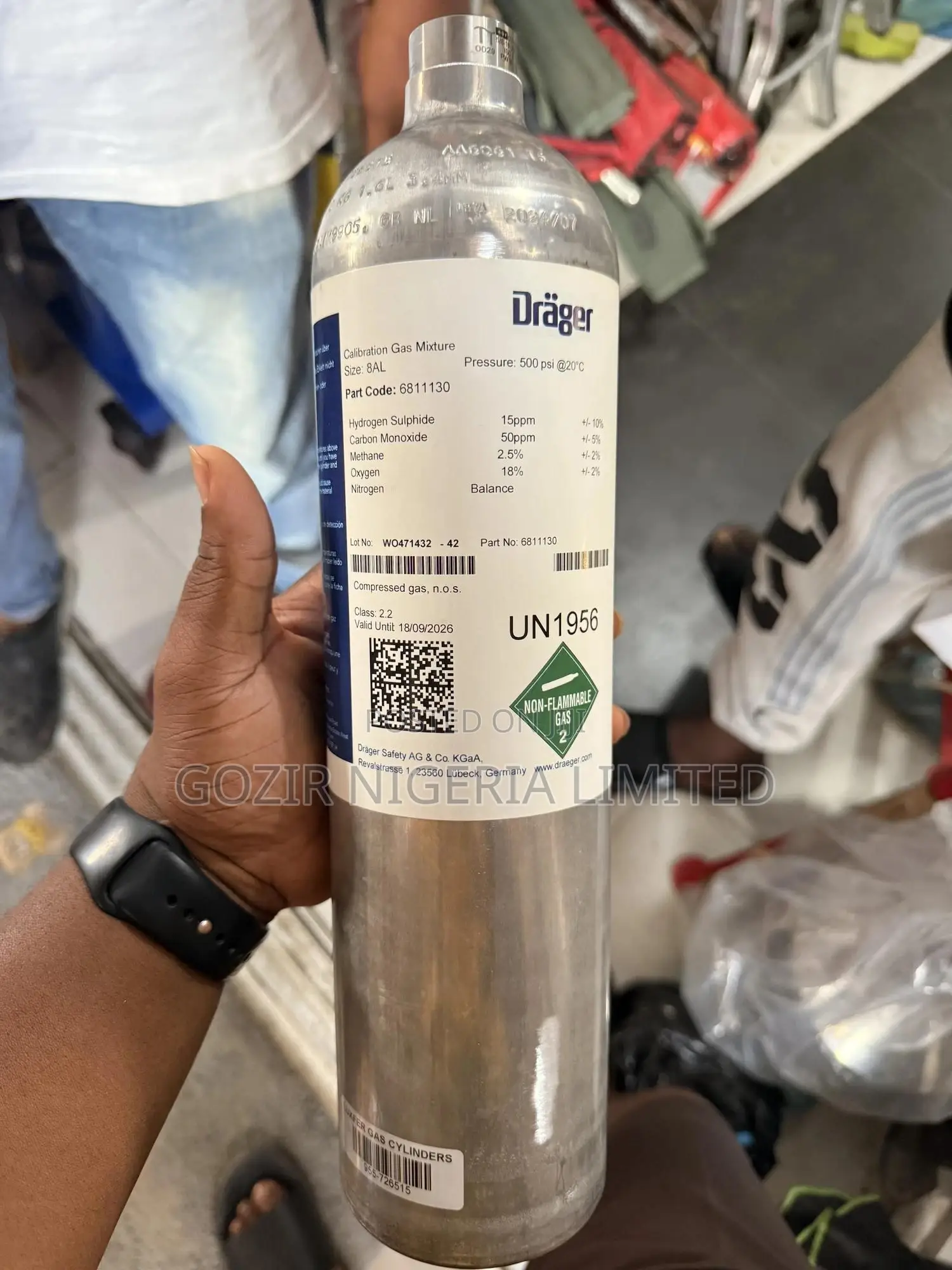 Drager Gas Detector Calibration Gas