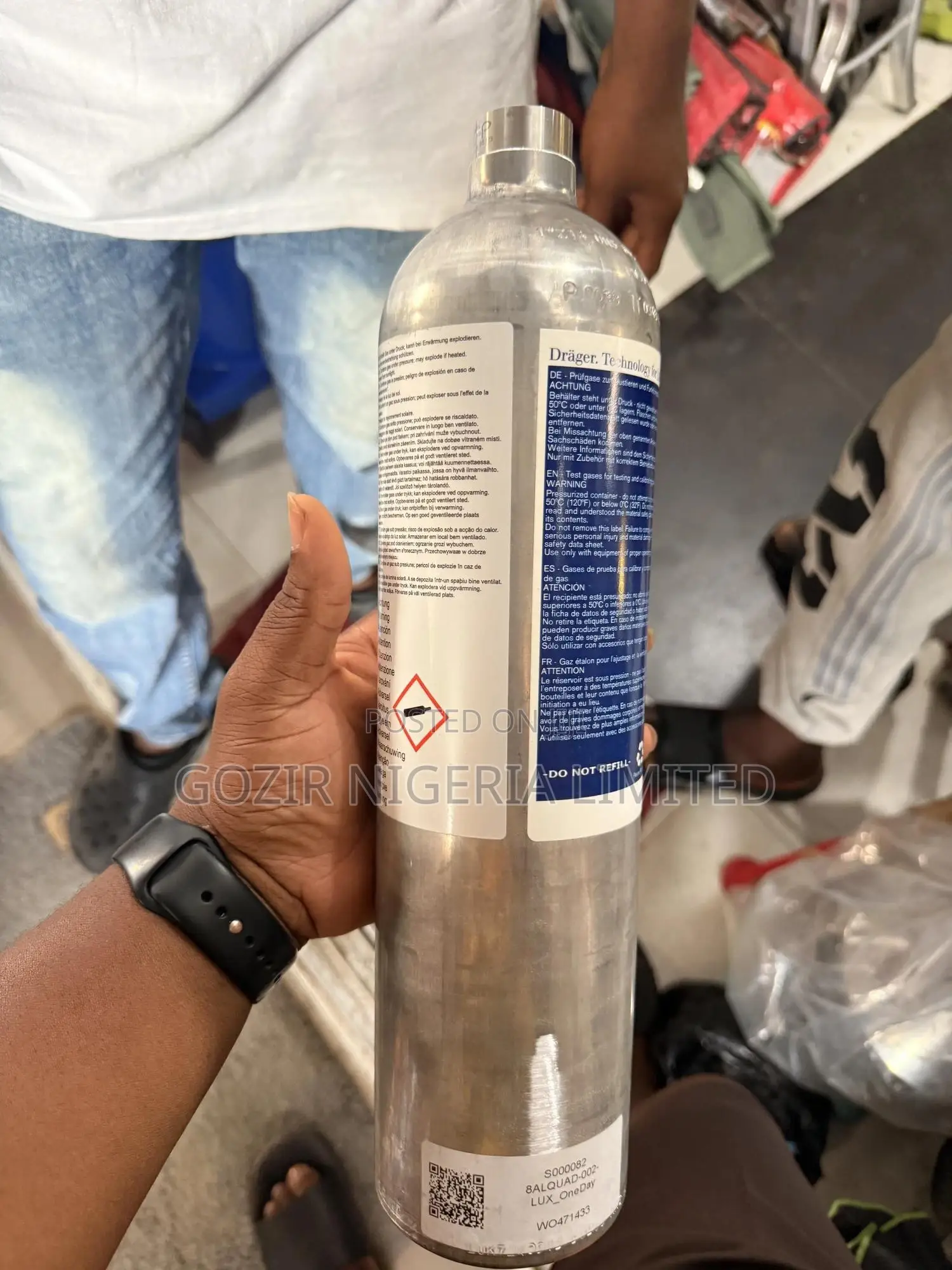Drager Gas Detector Calibration Gas