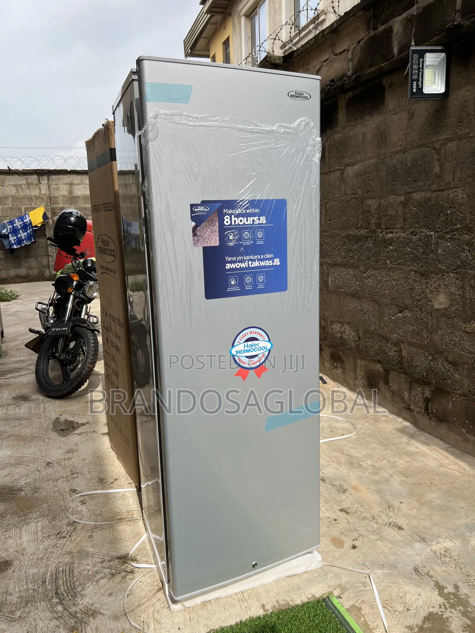 Haierthermocool Hf-250bs 235l –Durableuprightfreezer, Silent Operation