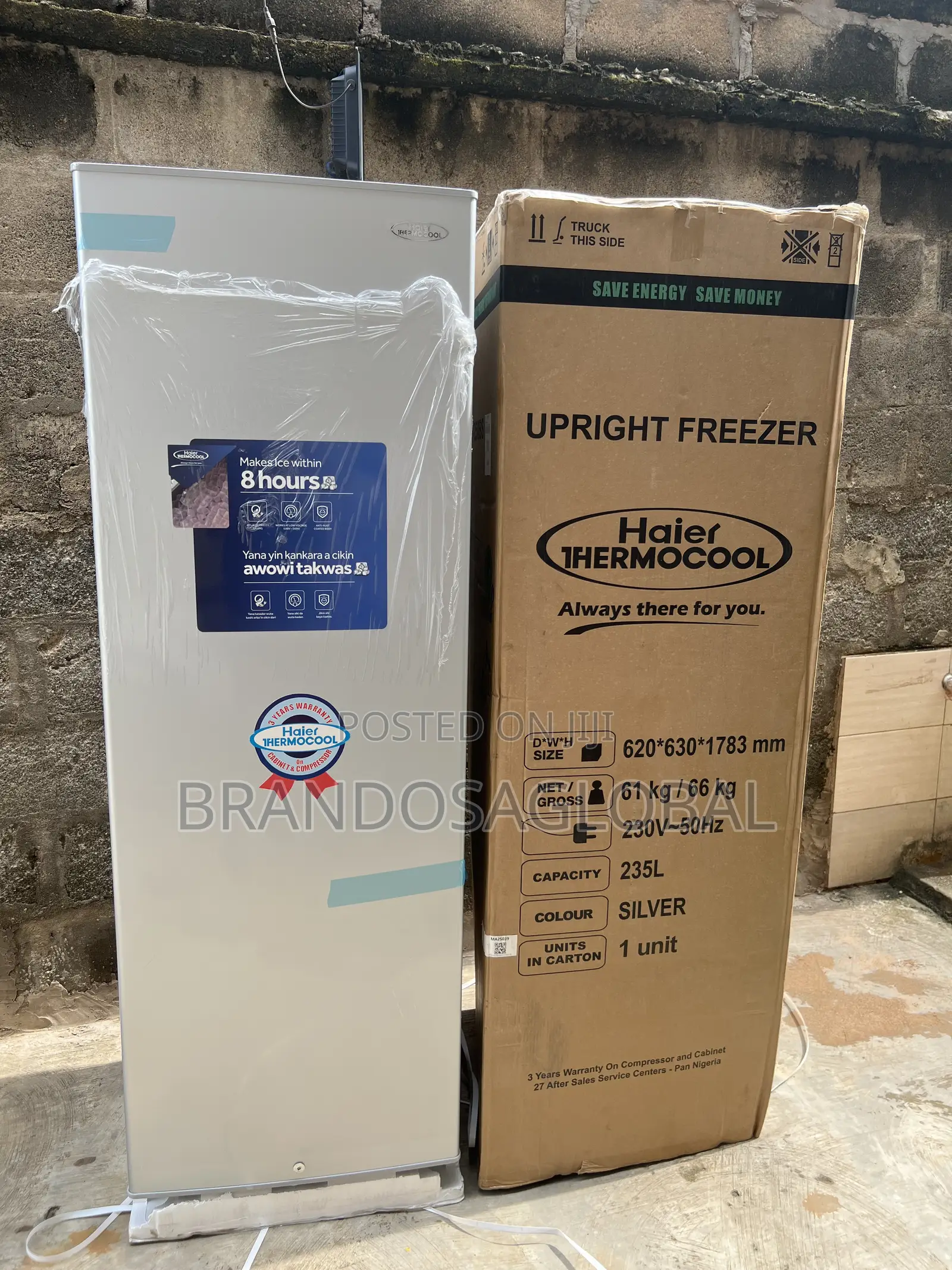 Haier Thermocool Hf-250bs – Upright Freezer With Large 235l Capacity
