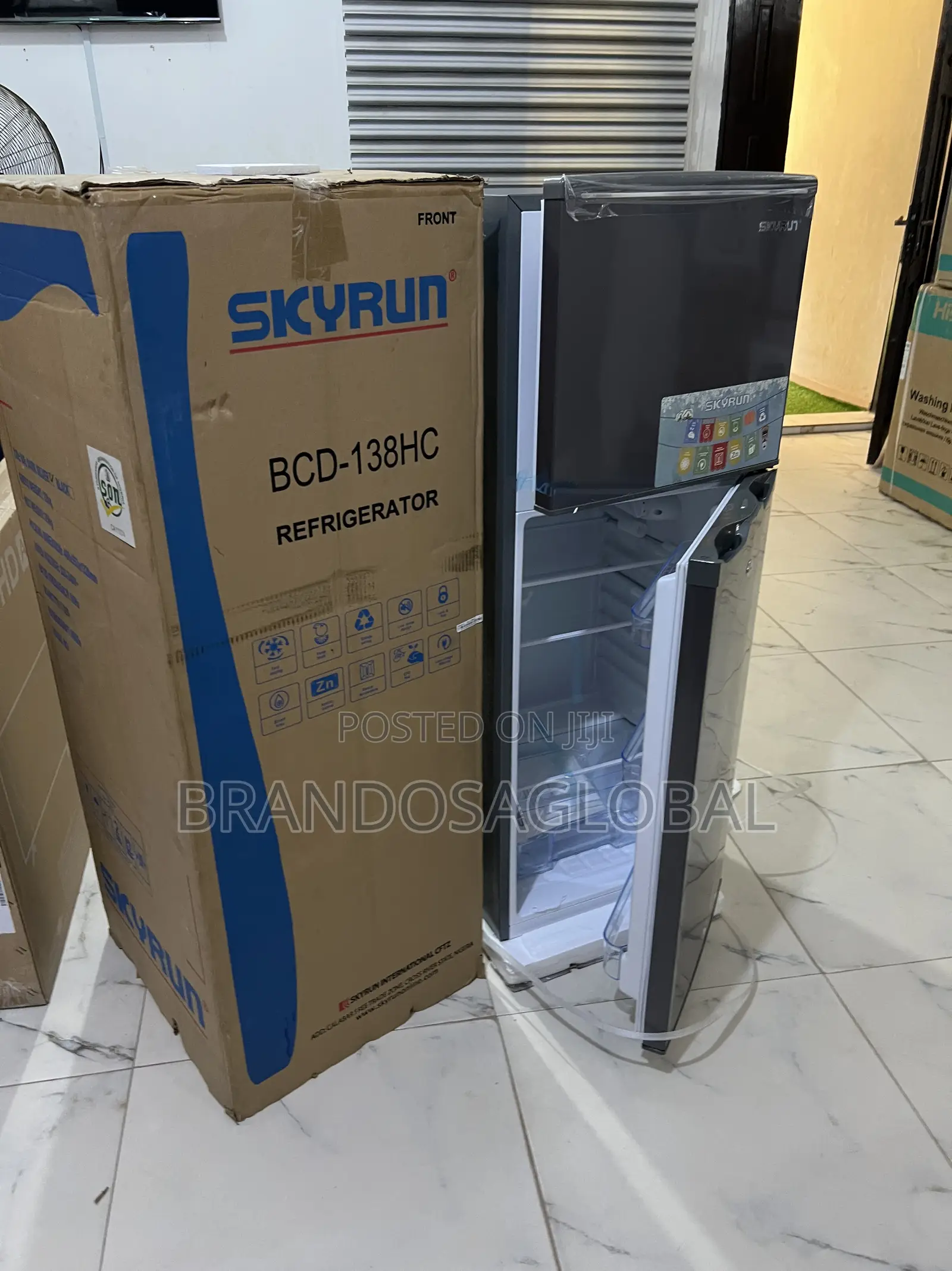 Skyrun 138l Double Door Fridge – Compact Design, High Efficiency