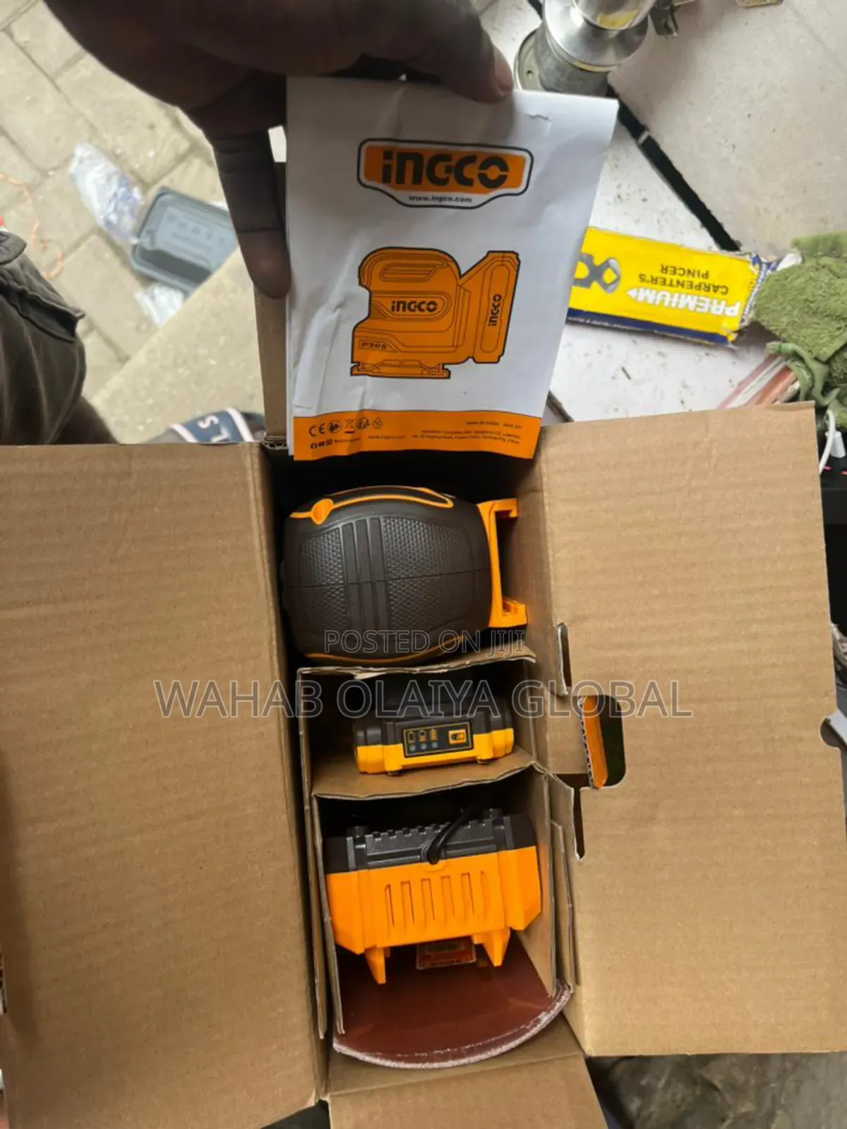 Ingco 20v Lithium-ion Sheet Sander – Cordless Powerful Finishing Tool