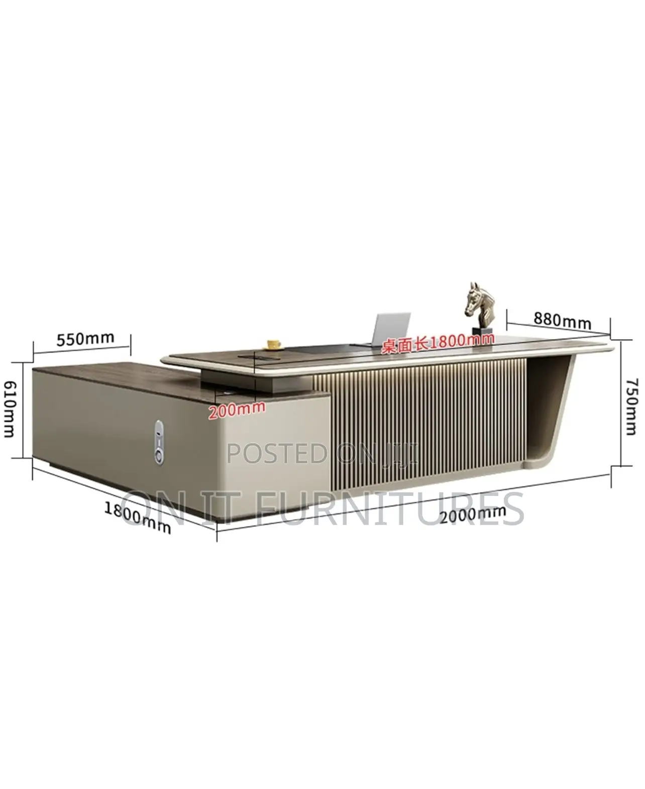Premium Executive Desk Set – Modern Home Office Furniture for Bosses.
