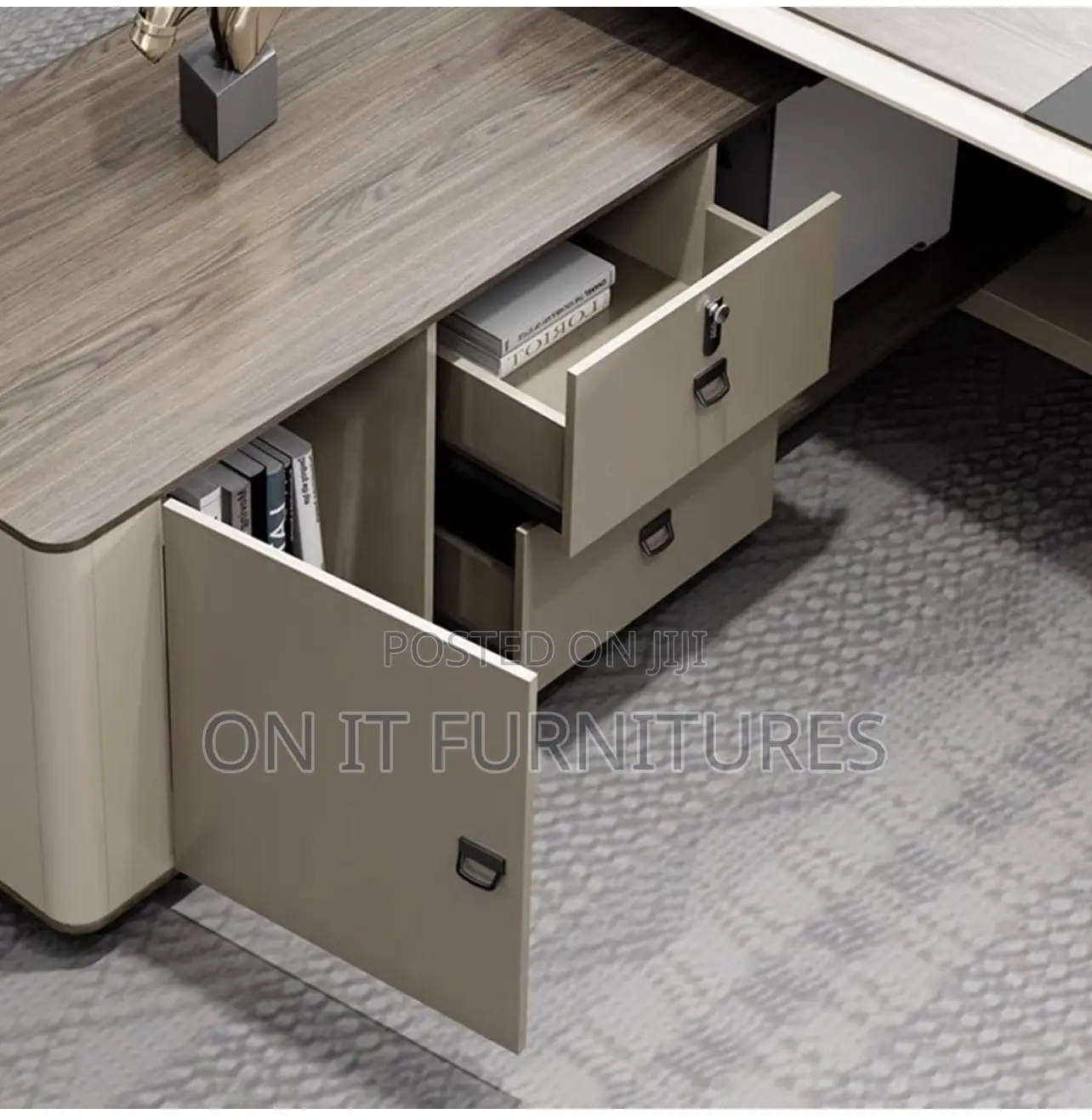 Premium Executive Desk Set – Modern Home Office Furniture for Bosses.