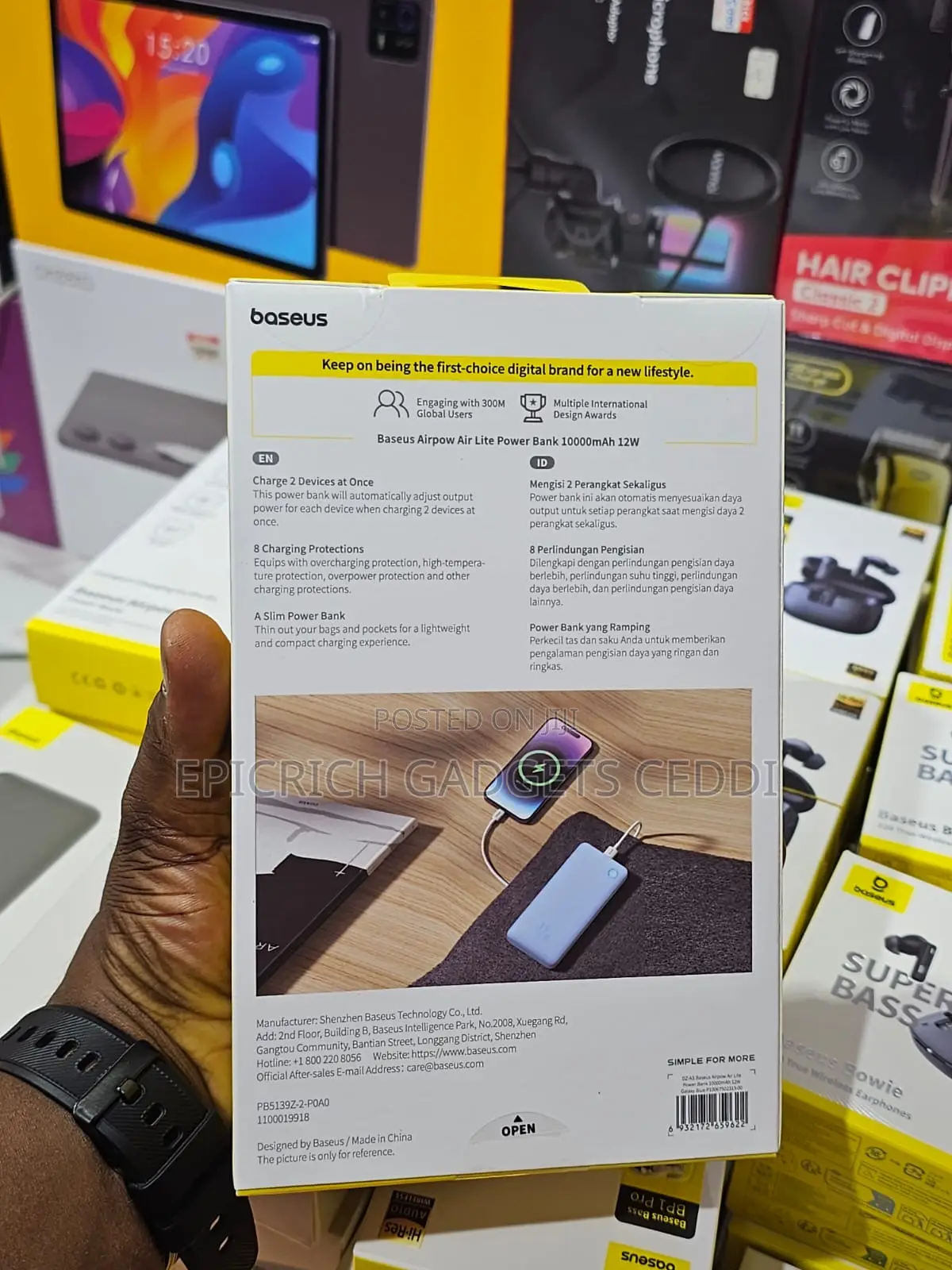 Baseus Airpow Lite Powerbank 10,000mah