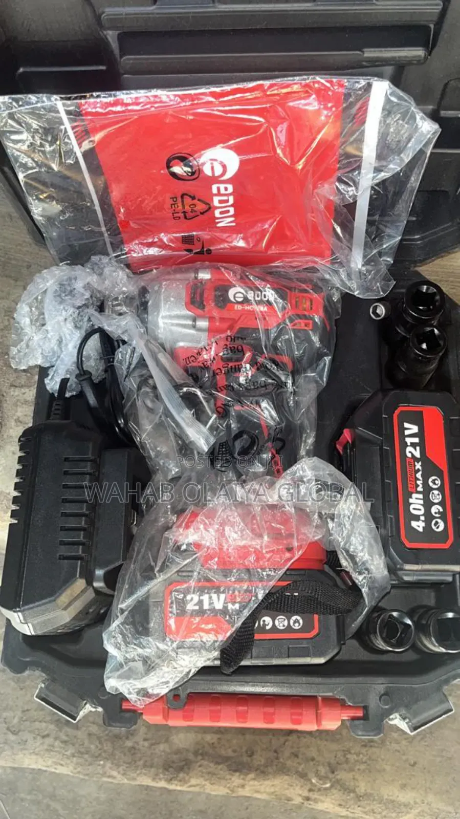 Edon Ed-Hc-28a Cordless Impact Wrench – 21v Powerful Tightening Tool