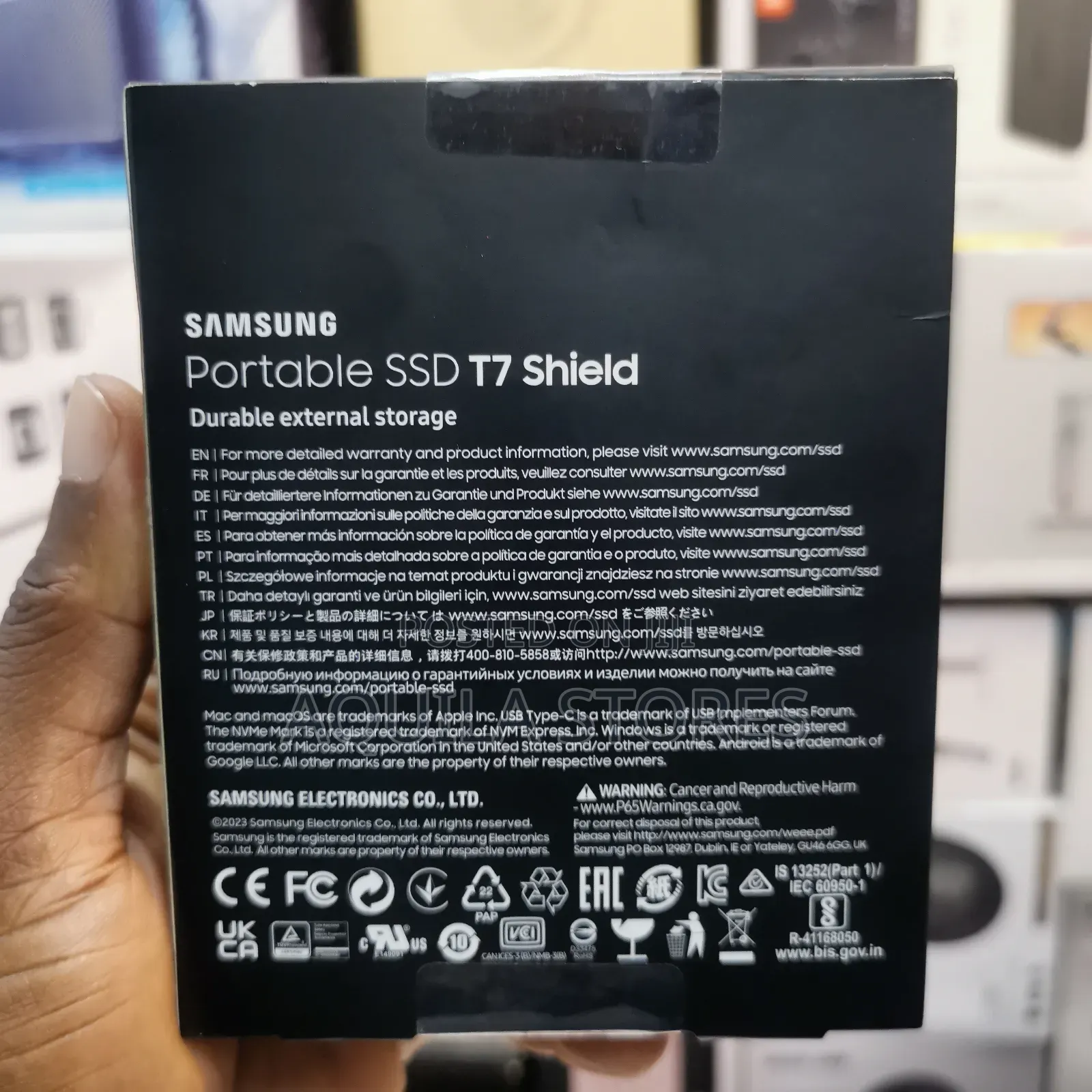 Samsung Portable SSD T7 Shield