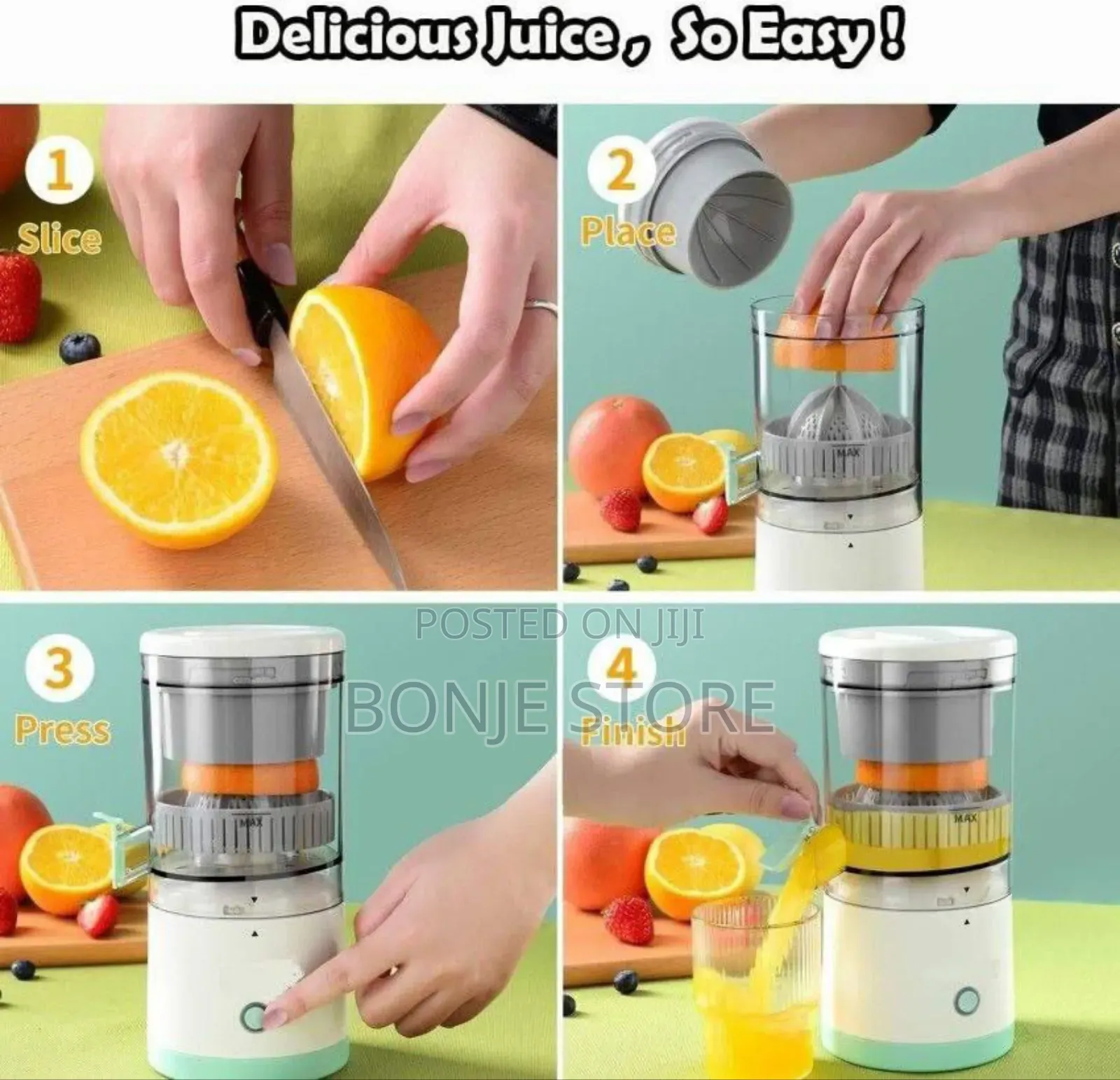 Electric Mini Juicer 45w Portable Wireless Citrus Juicer