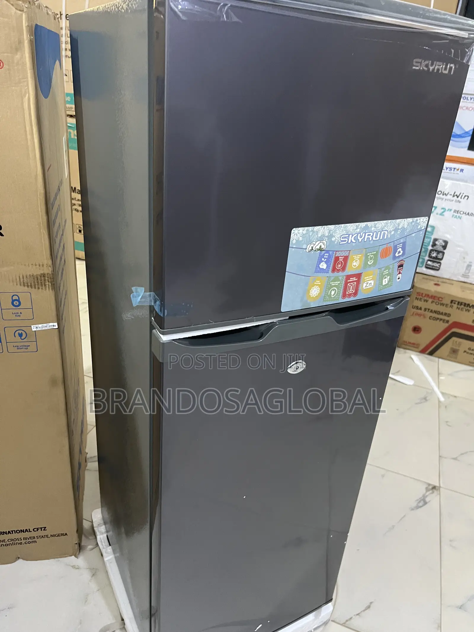 Skyrun 138l Double Door Refrigerator – Low Noise High Efficiency