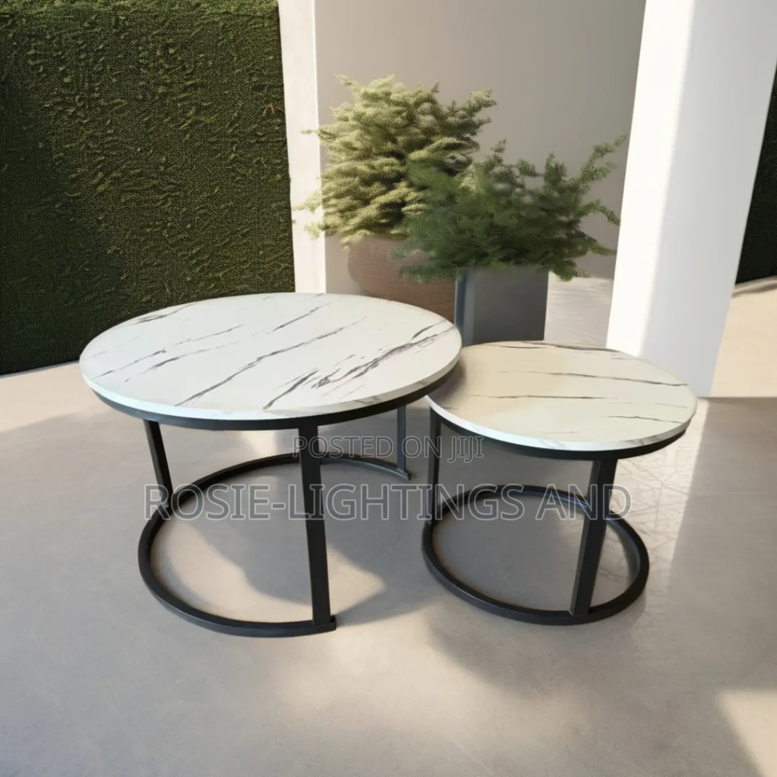 Modern Luxury Round Wood Style Coffee Table