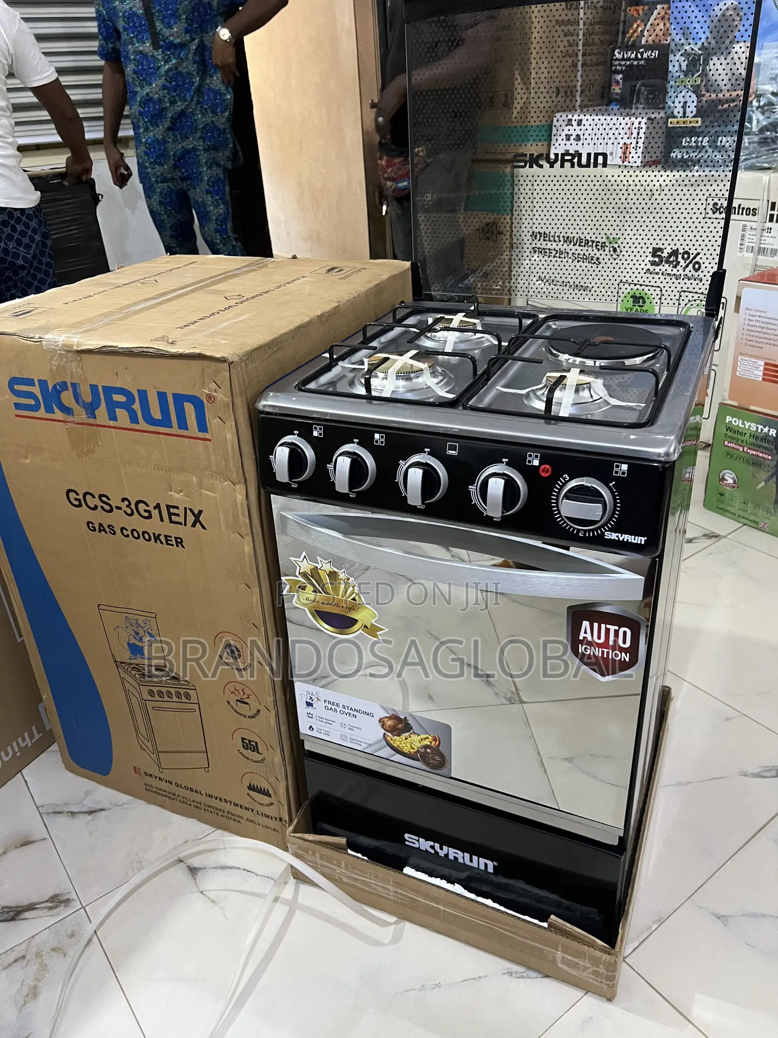Brand New Skyrun 3+1 Cooker – 50×50cm, Modern Design, Strong Build