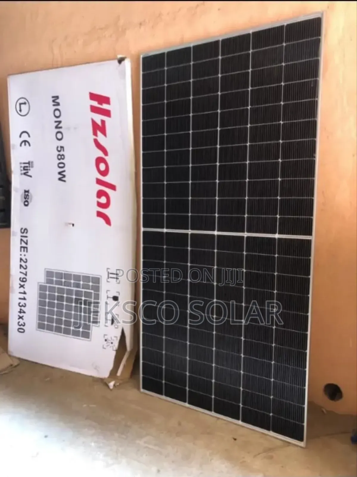 580w Hz Solar Panel Mono Crystaline