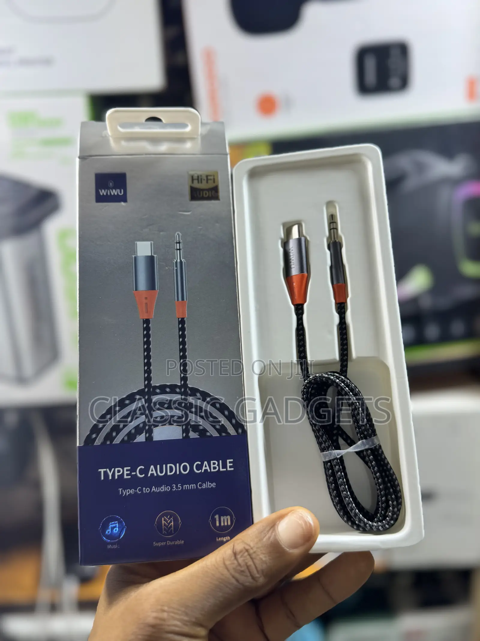 Wiwu Type-C to Audio 3.5mm 1m Cable