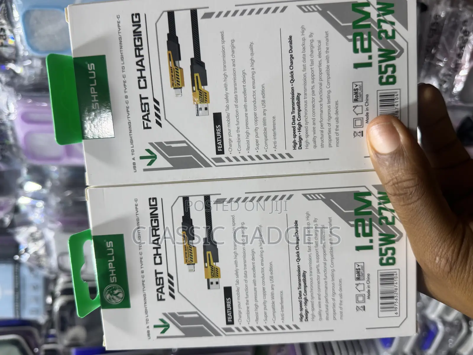 Shplus Sh-B416 Flat Wire 1.2m 2 to 2 65w/27w Cable