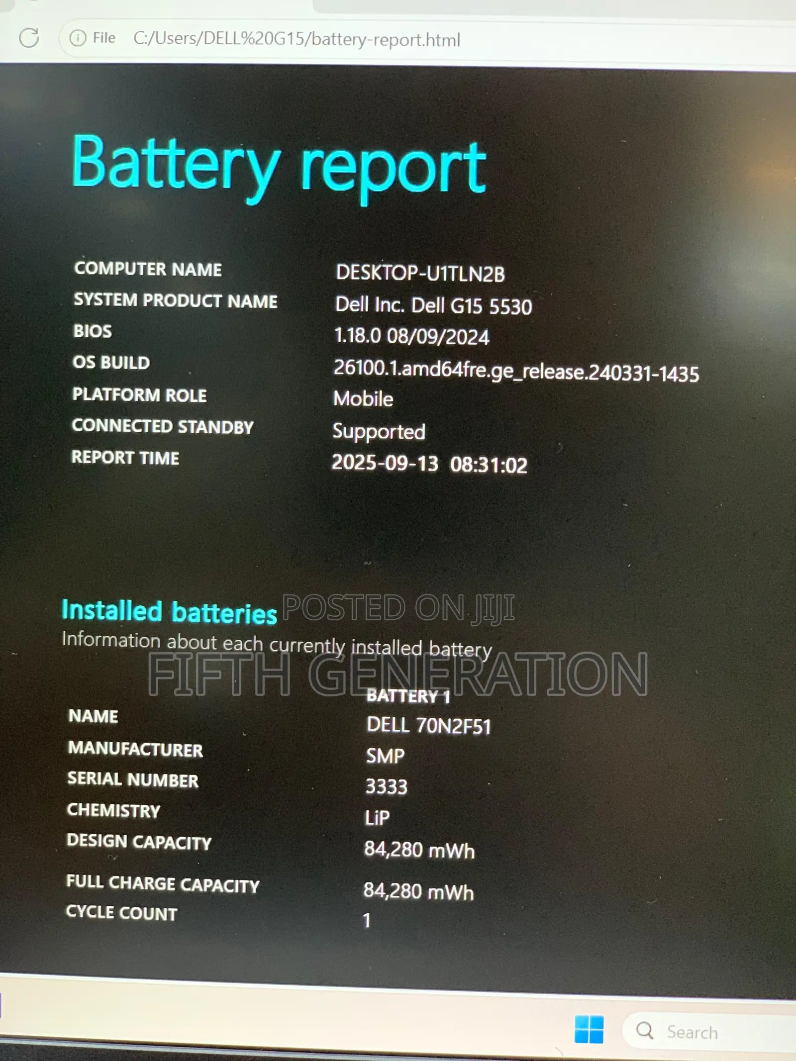 Laptop Dell G15 5535 16GB Intel Core i7 SSD 1T