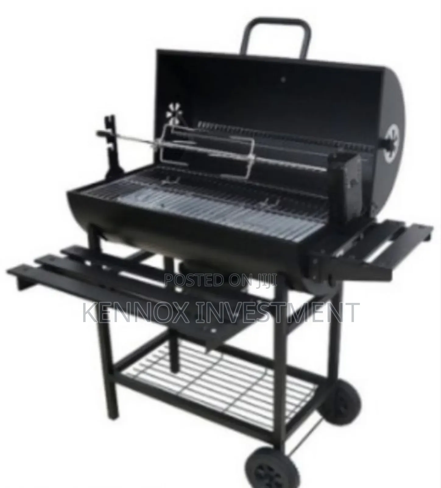 Solid Durable Charcoal Barbecue Grill With Chicken Roaster
