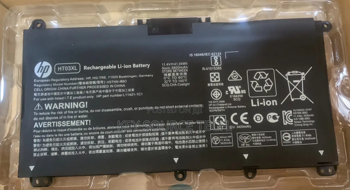 Hp Ht03xl Laptop Battery (Genuine)For Hp 250 G7
