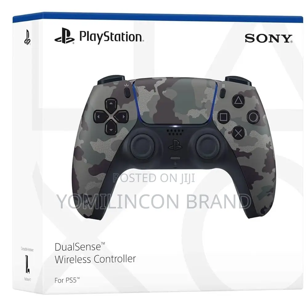 Playstation Sony 5 Dualsense Wireless Controller - Gray Camouflag