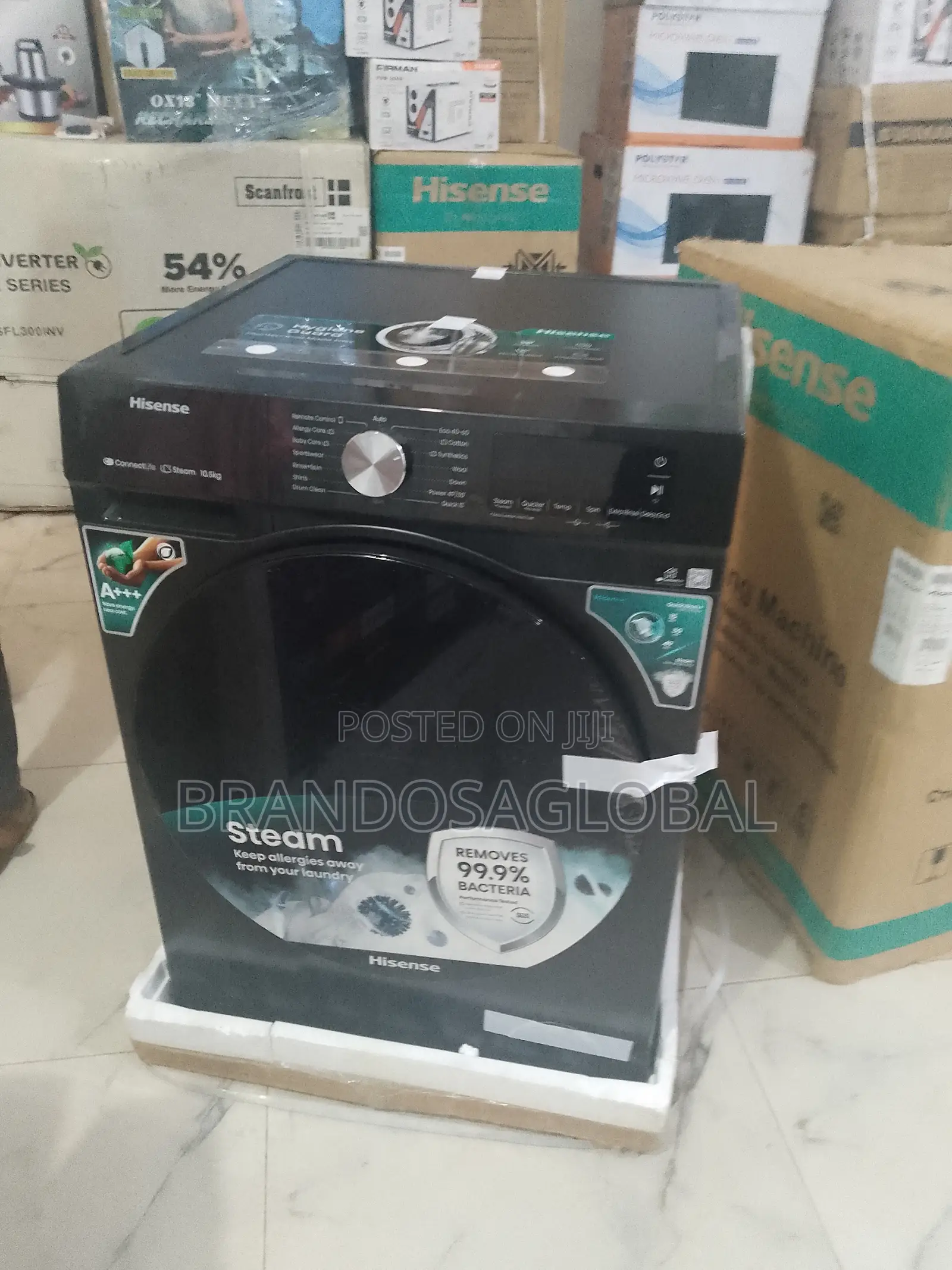 Brand New Hisense 10.5kg Front Load Washer – Digital Display Control