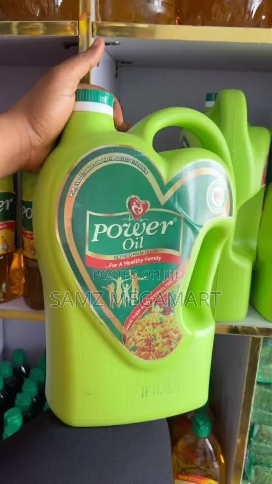 Power Oil Pure Vegetable Oil 4x4.5 Litres