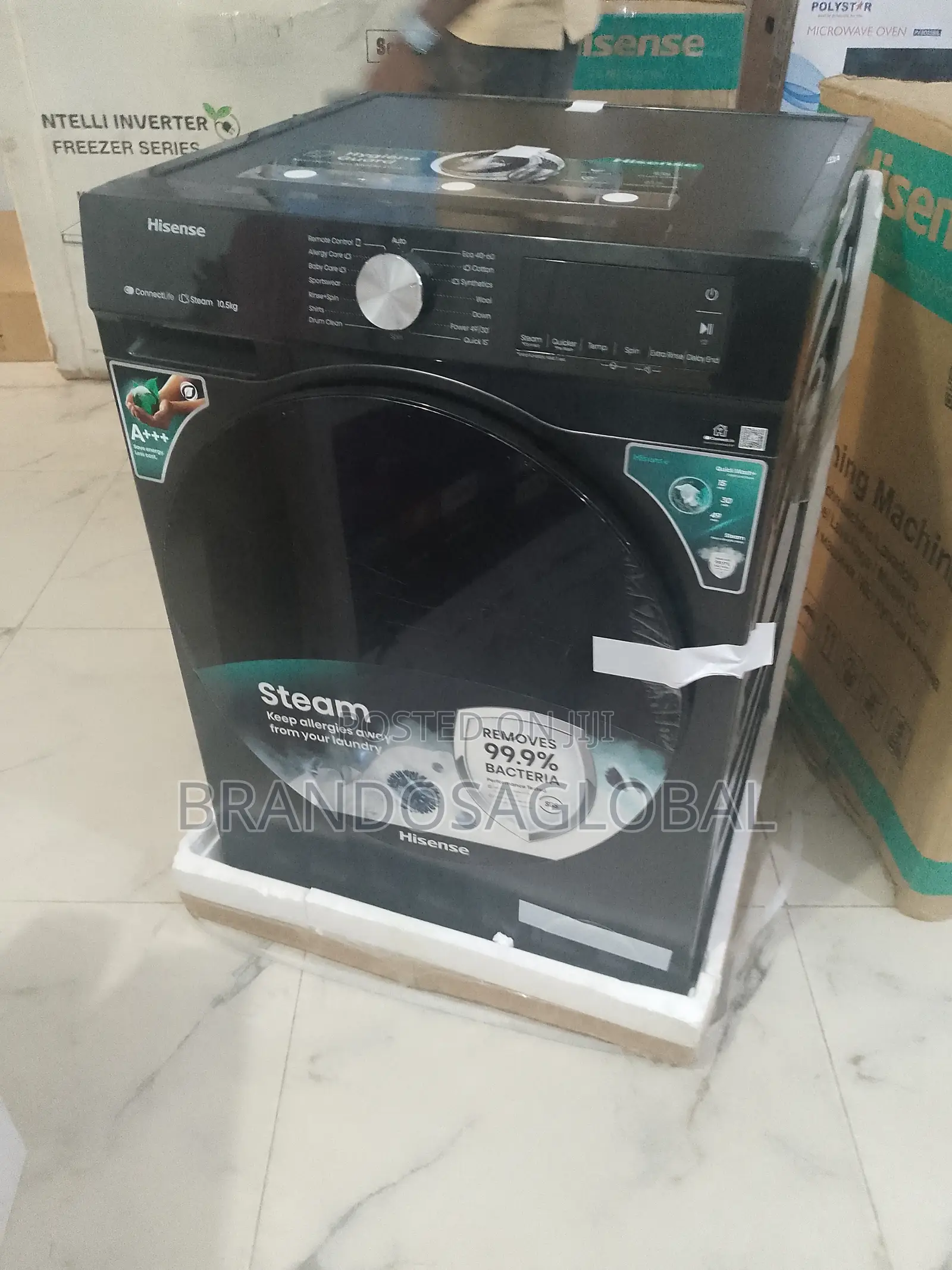 Hisense 10.5kg Front Load Washer – Eco Friendly Automatic System