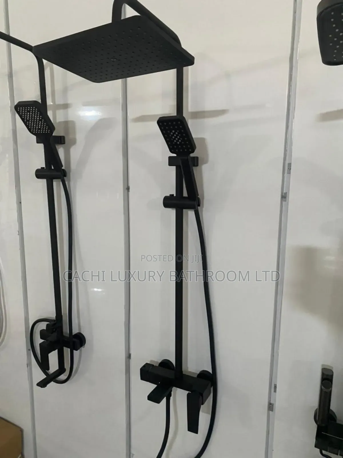 Pull Out Black Shower