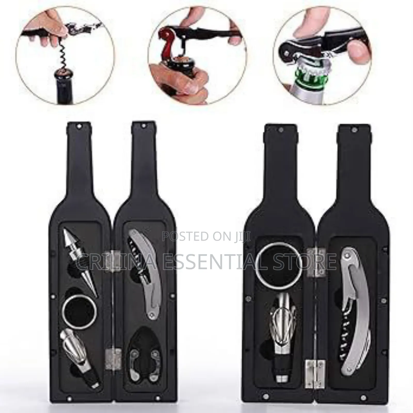 3-in-1 Bottle Shape Wine Opener