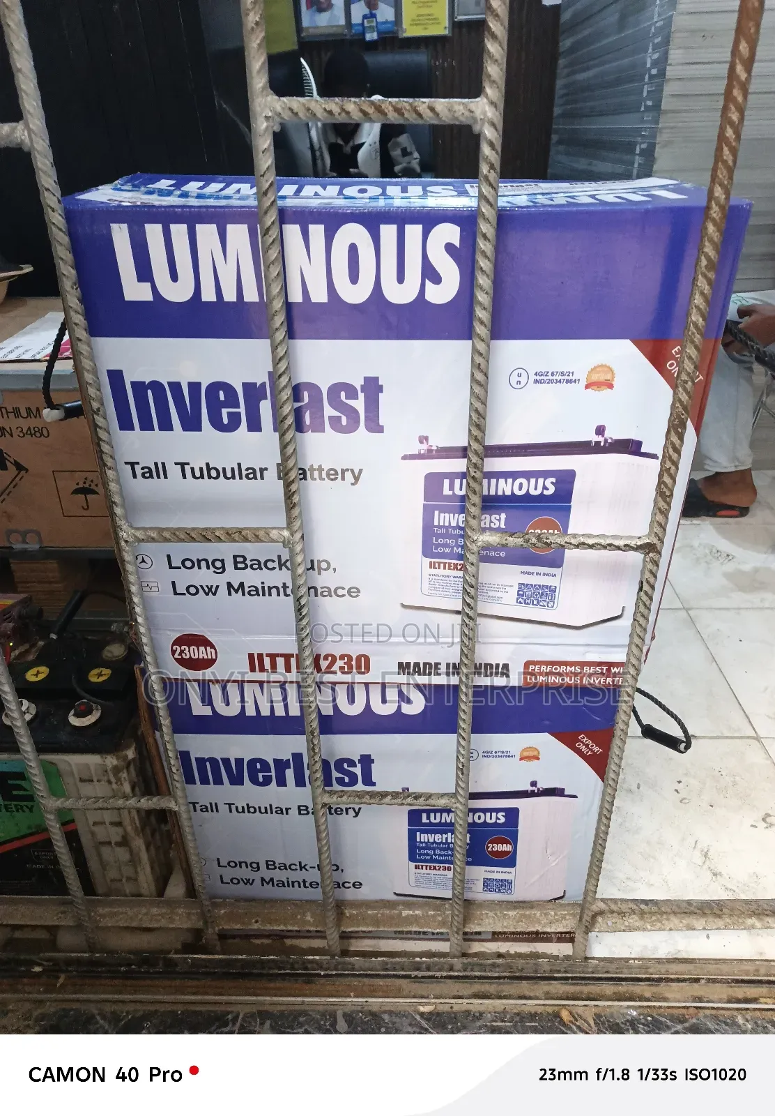 Luminous Tubular Battery 12\230ah Available