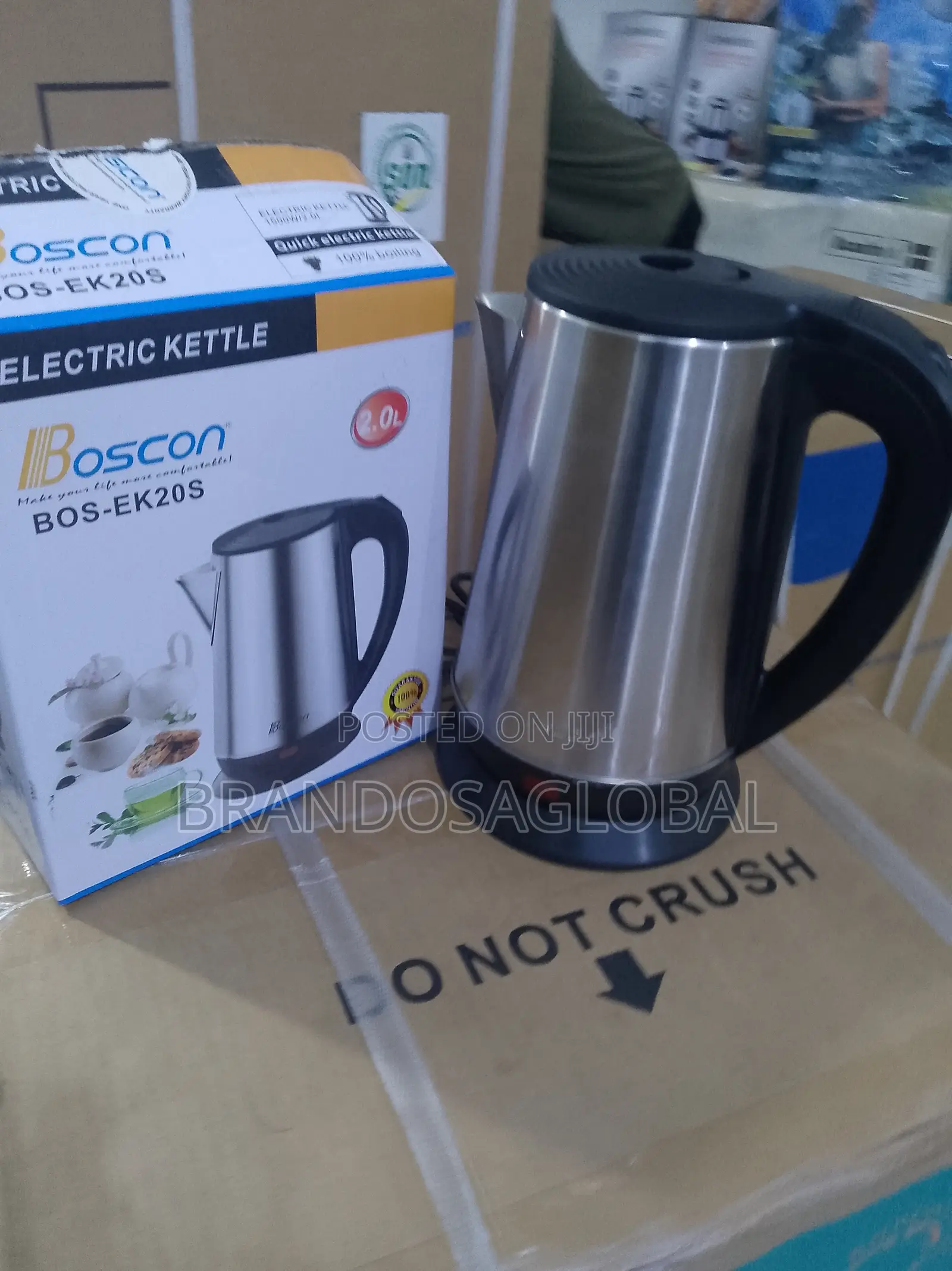 Boscon Bos-Ek20s 2l Kettle – Auto Cut, Easy Pour Design
