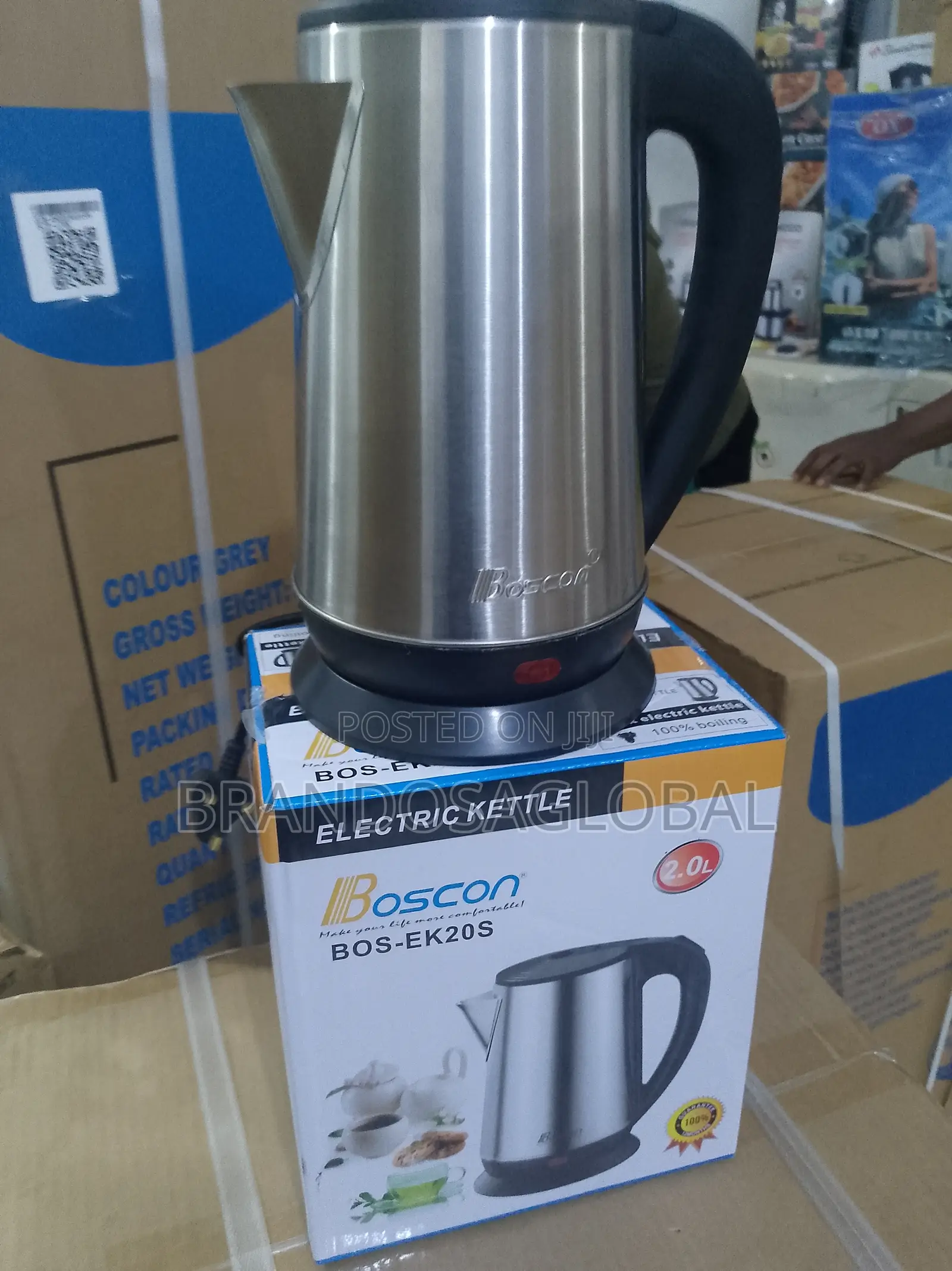 Boscon Electric Kettle 2.0l – Reliable, Durable, and Fast Heating