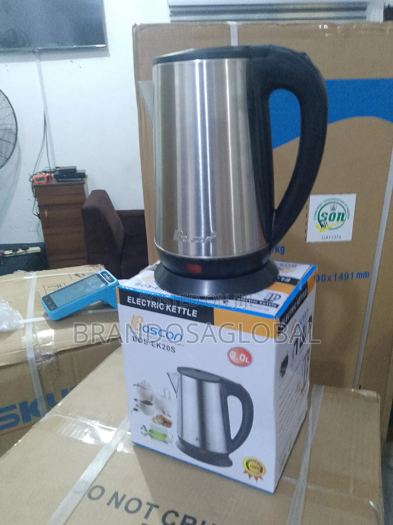 Boscon 2.0l Kettle – Stainless Electric Fast Boiling Appliance