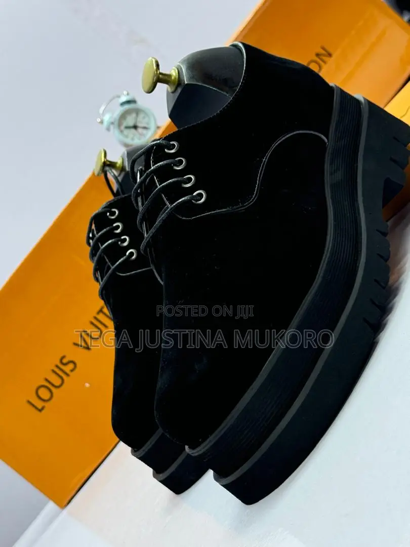 Louis Vuitton Suede High Sole Shoe