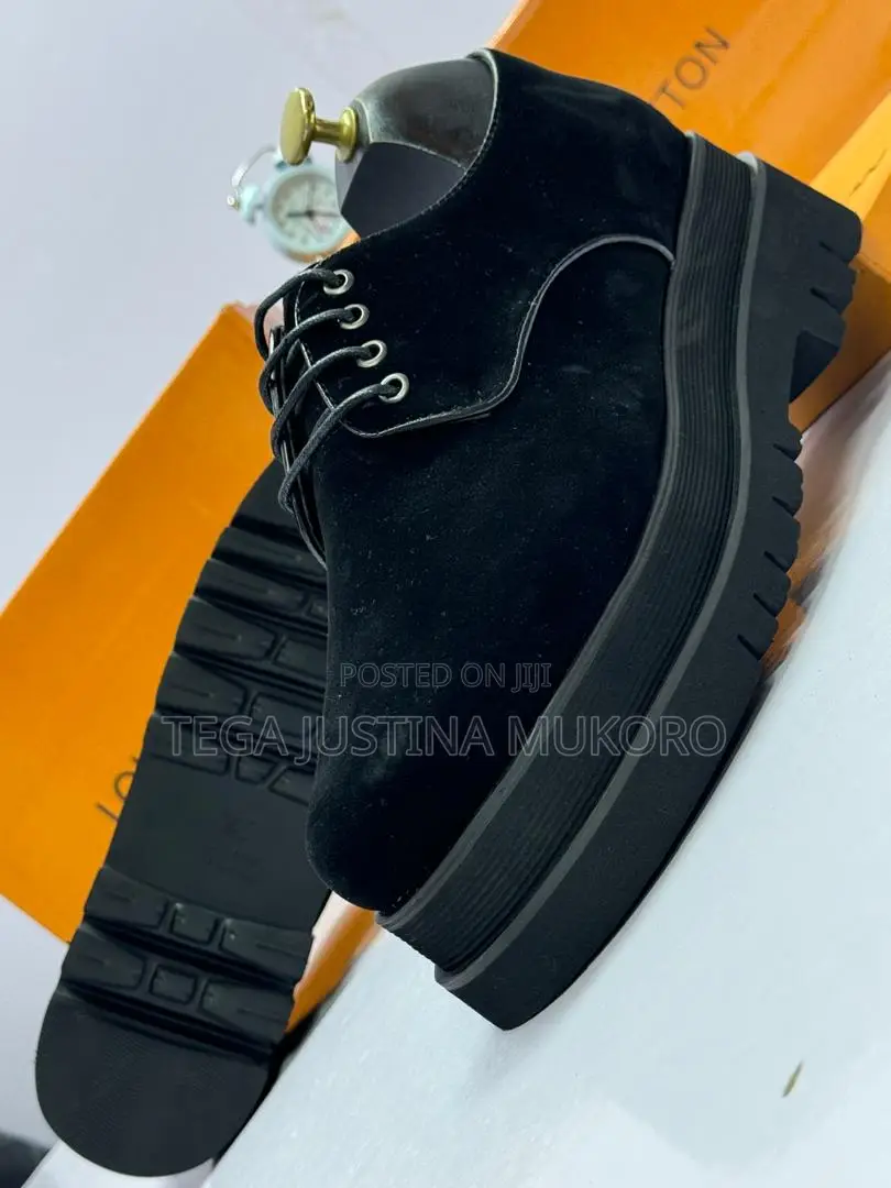 Louis Vuitton Suede High Sole Shoe
